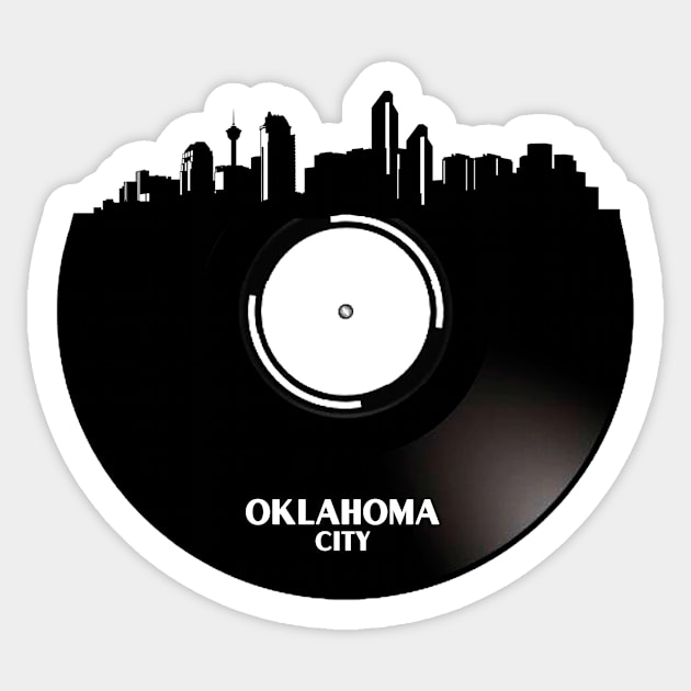 Oklahoma City Vinyl Sticker by Ferrazi